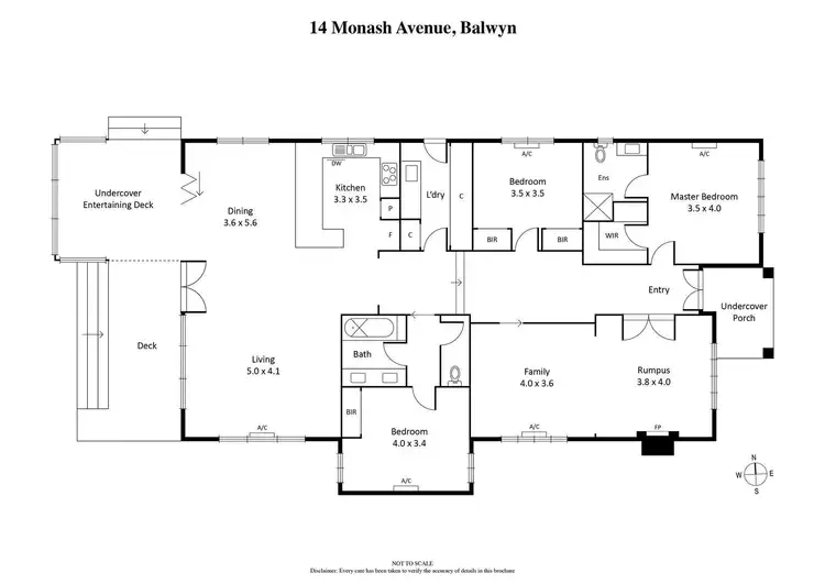 Floorplan of Homely house listing, 14 Monash Avenue, Balwyn VIC 3103