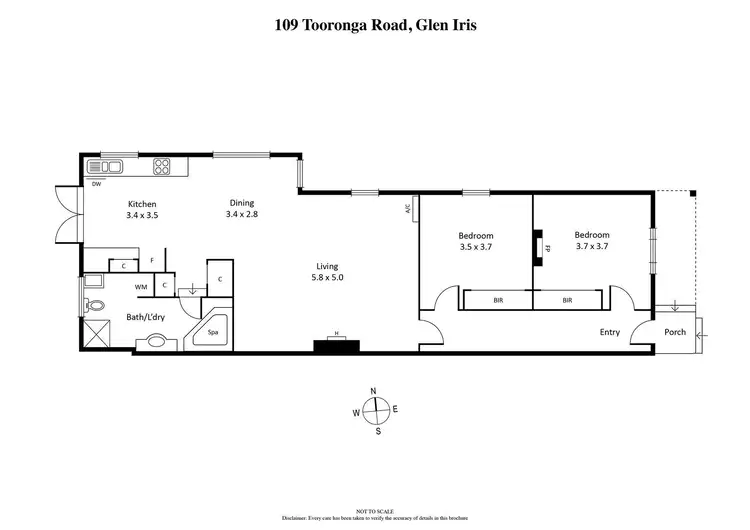 Floorplan of Homely house listing, 109 Tooronga Road, Glen Iris VIC 3146