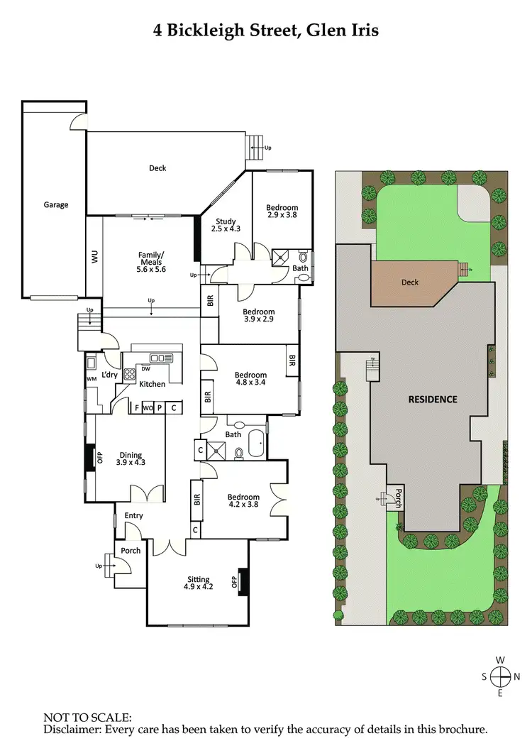 Floorplan of Homely house listing, 4 Bickleigh Street, Glen Iris VIC 3146