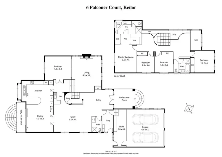 Floorplan of Homely house listing, 6 Falconer Court, Keilor VIC 3036