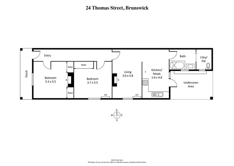 Floorplan of Homely house listing, 24 Thomas Street, Brunswick VIC 3056