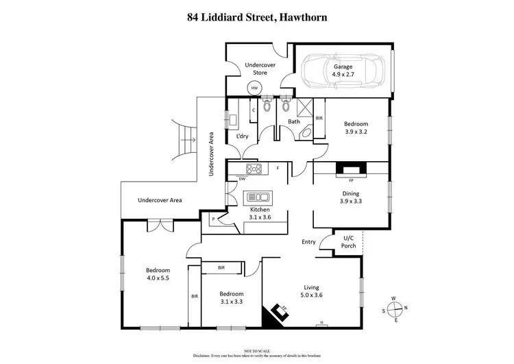 Floorplan of Homely house listing, 84 Liddiard Street, Hawthorn VIC 3122