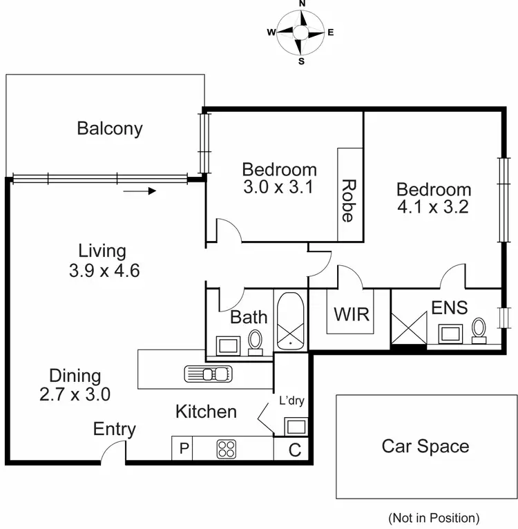 Floorplan of Homely apartment listing, 4/561 Glenferrie Road, Hawthorn VIC 3122