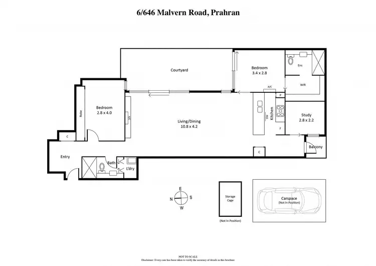 Floorplan of Homely apartment listing, 6/646 Malvern Road, Prahran VIC 3181