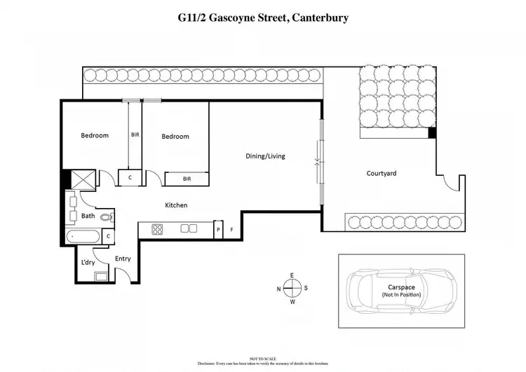 Floorplan of Homely apartment listing, G11/2 Gascoyne Street, Canterbury VIC 3126