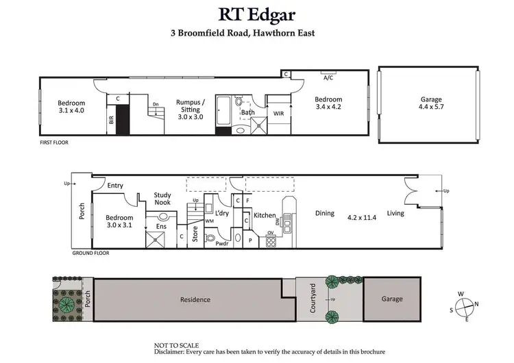 Floorplan of Homely house listing, 3 Broomfield Road, Hawthorn East VIC 3123