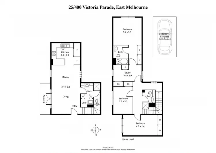 Floorplan of Homely apartment listing, 25/400 Victoria Parade, East Melbourne VIC 3002