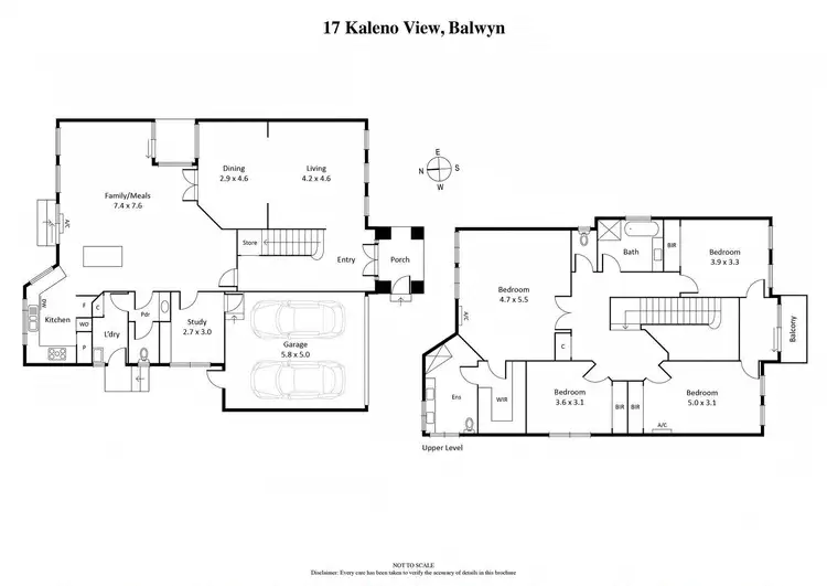 Floorplan of Homely house listing, 17 Kaleno View, Balwyn VIC 3103