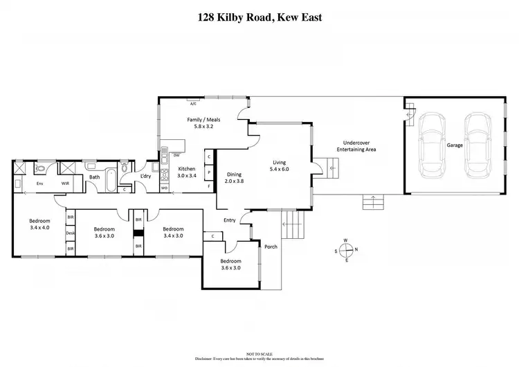Floorplan of Homely house listing, 128 Kilby Road, Kew East VIC 3102