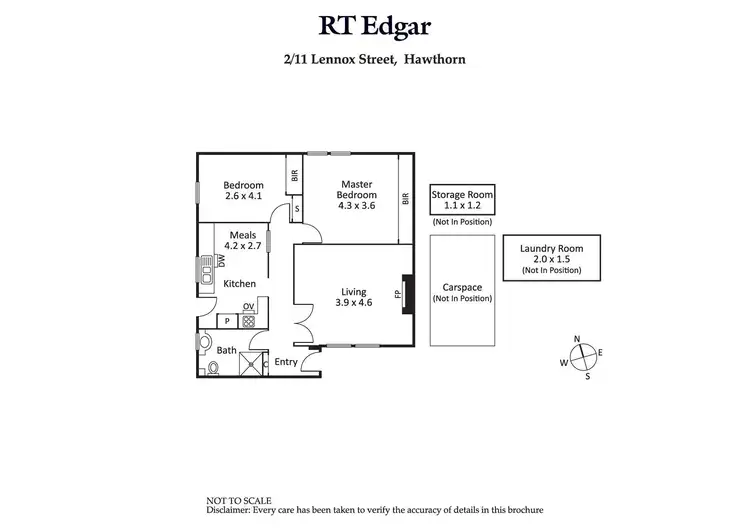 Floorplan of Homely apartment listing, 2/11 Lennox Street, Hawthorn VIC 3122