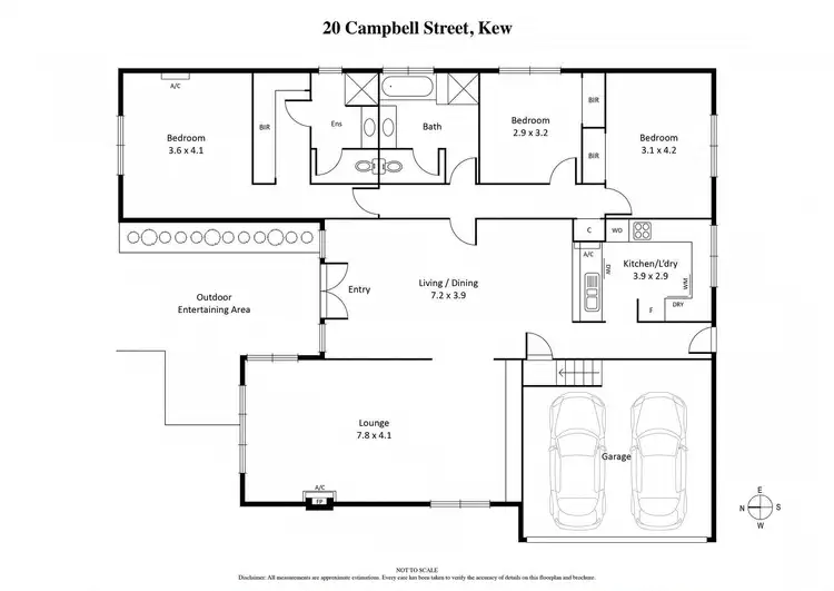 Floorplan of Homely house listing, 20 Campbell Street, Kew VIC 3101
