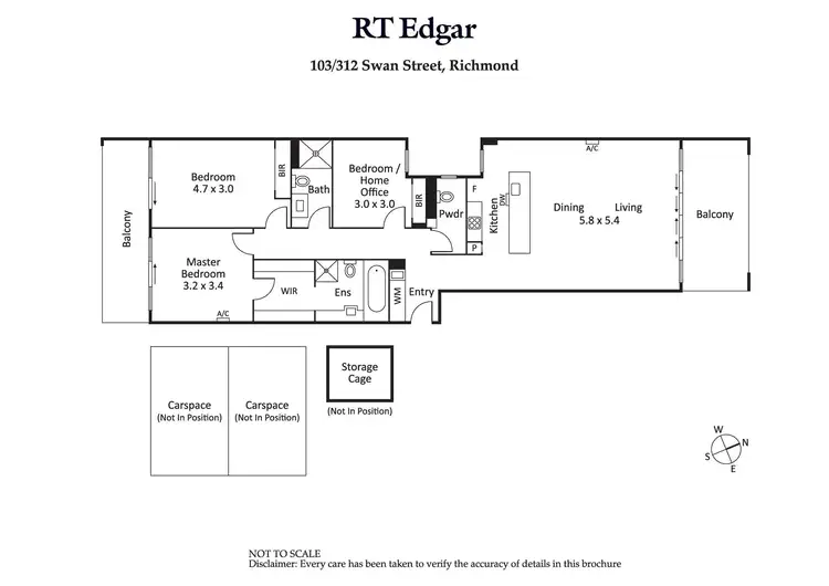 Floorplan of Homely apartment listing, 103/312 Swan Street, Richmond VIC 3121