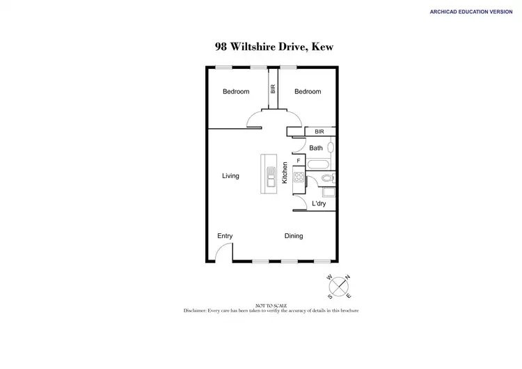 Floorplan of Homely apartment listing, 98 Wiltshire Drive, Kew VIC 3101