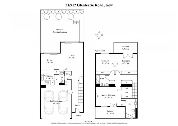 Floorplan of Homely townhouse listing, 21/912 Glenferrie Road, Kew VIC 3101