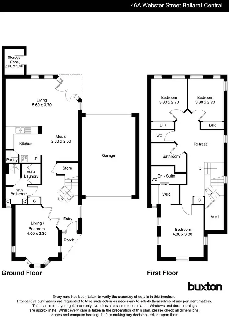 Floorplan of Homely house listing, 46A Webster Street, Ballarat Central VIC 3350