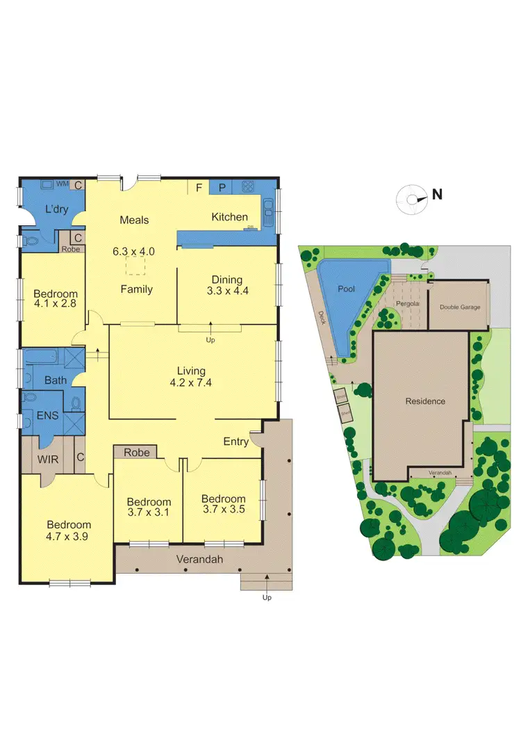 Floorplan of Homely house listing, 1 Sunnybrook Drive, Wheelers Hill VIC 3150