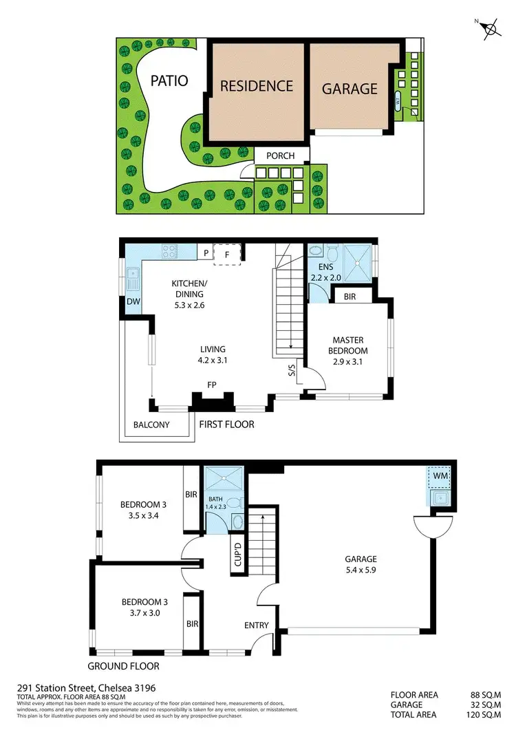 Floorplan of Homely house listing, 291 Station Street, Chelsea VIC 3196