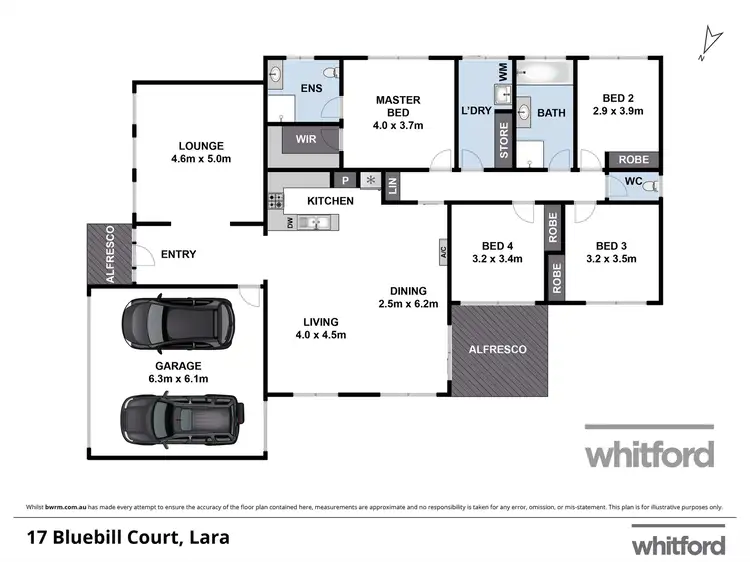 Floorplan of Homely house listing, 17 Bluebill Court, Lara VIC 3212
