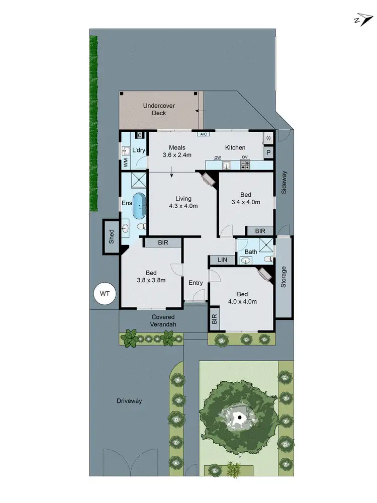 Floorplan of Homely unit listing, 1/3 Knight Street, Clayton South VIC 3169
