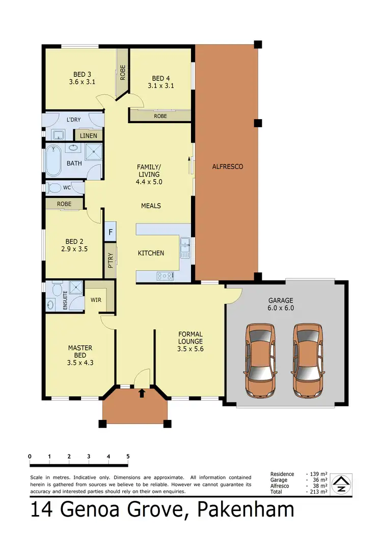 Floorplan of Homely house listing, 14 Genoa Grove, Pakenham VIC 3810