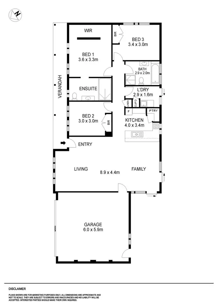 Floorplan of Homely house listing, 9 Linsdell Court, Canadian VIC 3350