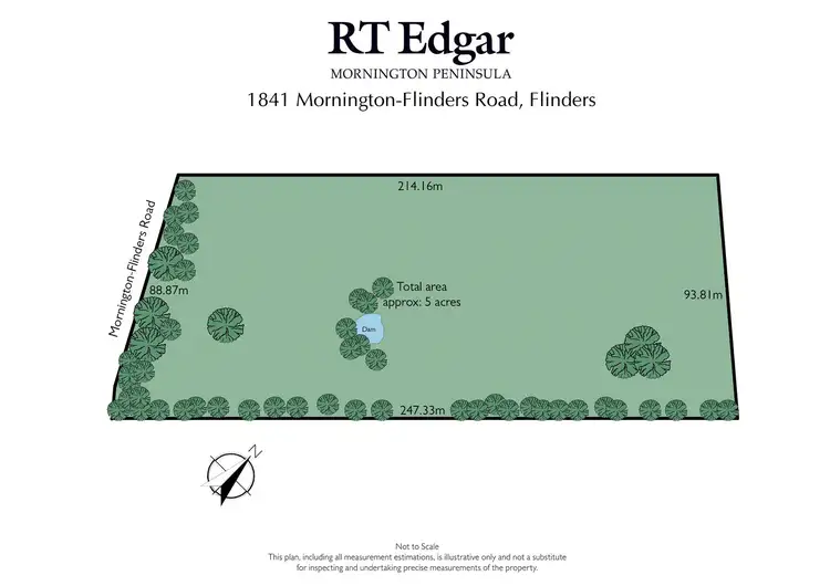 Floorplan of Homely land listing, 1841 Mornington-Flinders Road, Flinders VIC 3929