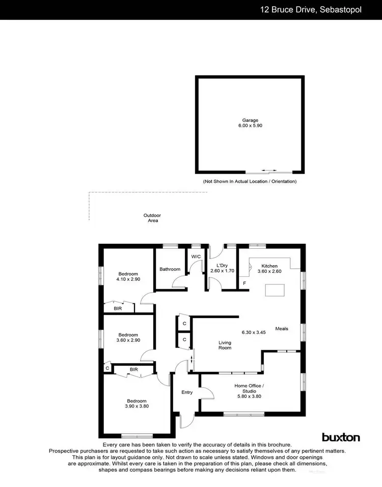 Floorplan of Homely house listing, 12 Bruce Drive, Sebastopol VIC 3356
