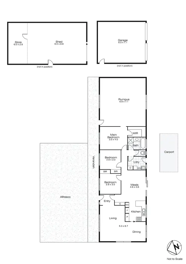 Floorplan of Homely house listing, 70 Nintingbool Road, Nintingbool VIC 3351