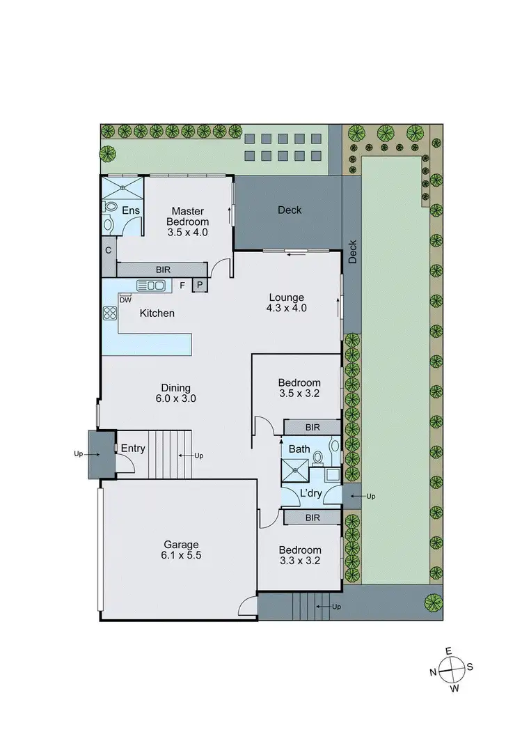 Floorplan of Homely townhouse listing, 3/7 Newbigin Street, Burwood VIC 3125