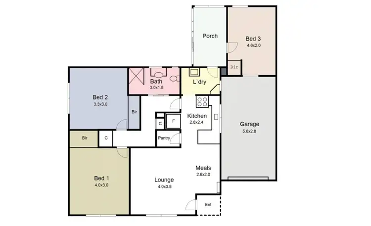 Floorplan of Homely house listing, 1 Chevron Court, Lake Wendouree VIC 3350