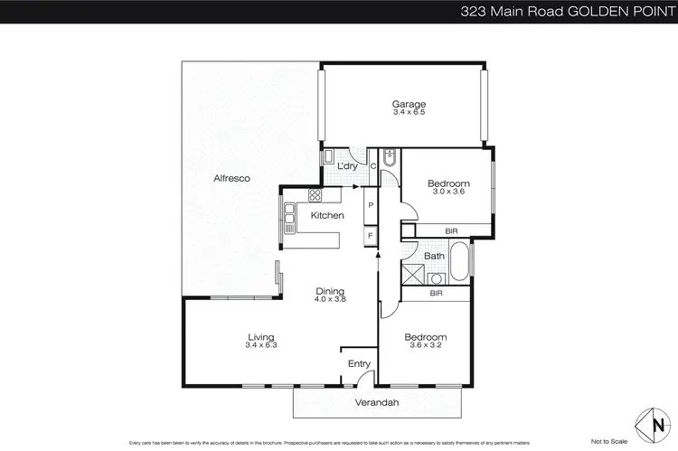 Floorplan of Homely house listing, 323 Main Road, Golden Point VIC 3350