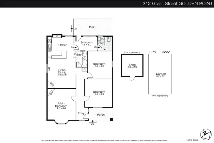 Floorplan of Homely house listing, 312 Grant Street, Golden Point VIC 3350