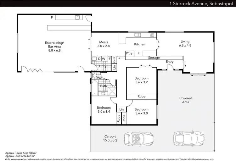 Floorplan of Homely house listing, 1 Sturrock Avenue, Sebastopol VIC 3356