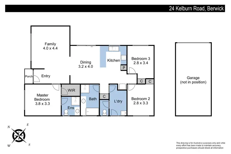 Floorplan of Homely house listing, 24 Kelburn Road, Berwick VIC 3806