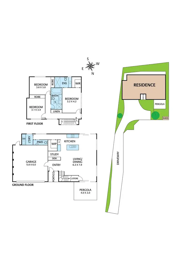 Floorplan of Homely townhouse listing, 2/117 Karingal Drive, Briar Hill VIC 3088