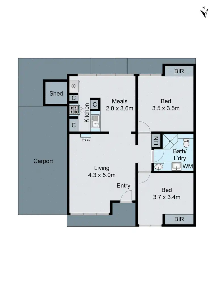 Floorplan of Homely unit listing, 18/71-109 Bourke Road, Clarinda VIC 3169
