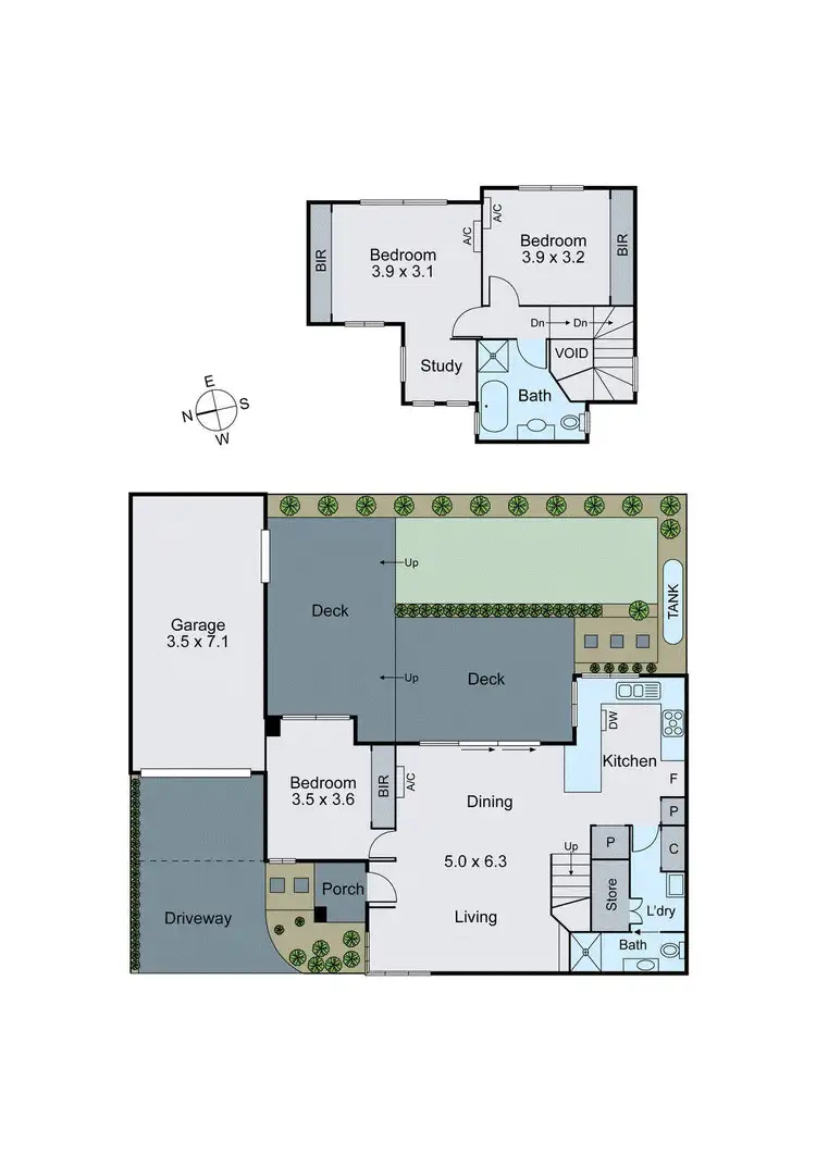 Floorplan of Homely townhouse listing, 2/2 Robert Street, Chadstone VIC 3148