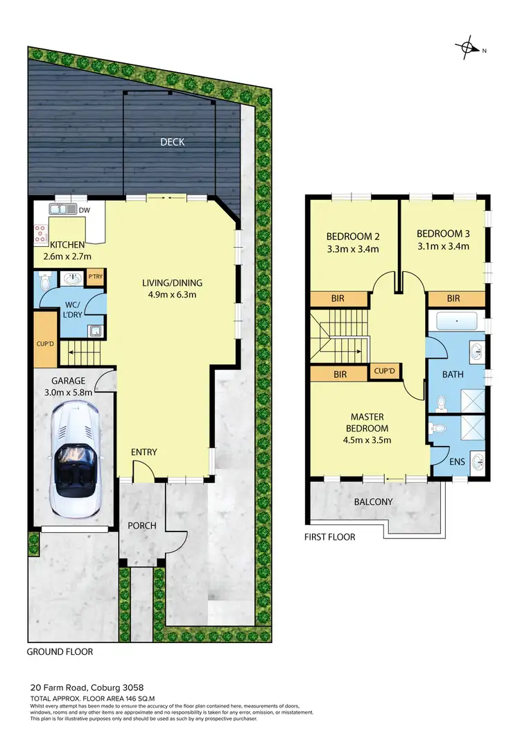 Floorplan of Homely house listing, 20 Farm Road, Coburg VIC 3058