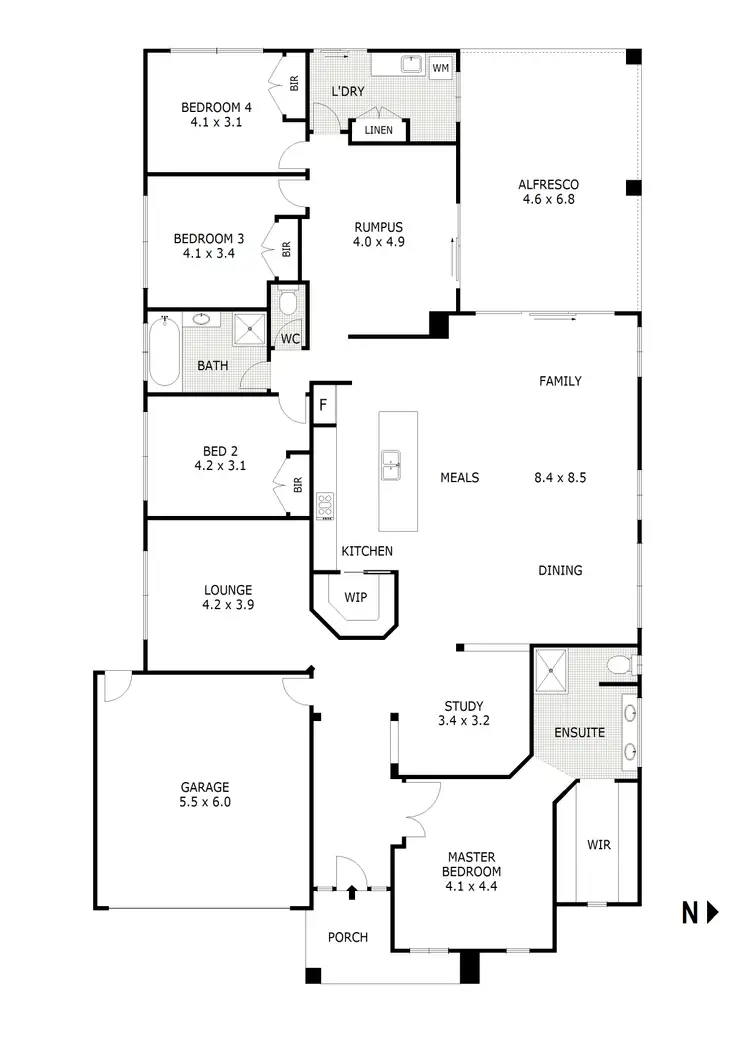 Floorplan of Homely house listing, 4 Rankin Boulevard, Wallan VIC 3756