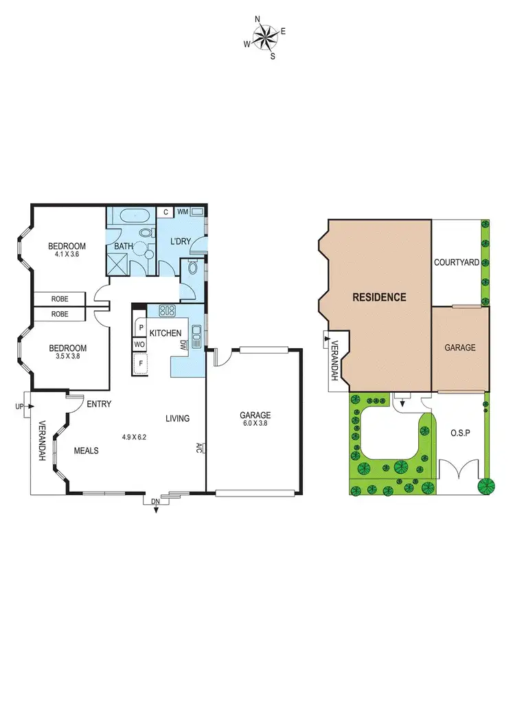 Floorplan of Homely villa listing, 1/29 Mortimore Street, Bentleigh VIC 3204