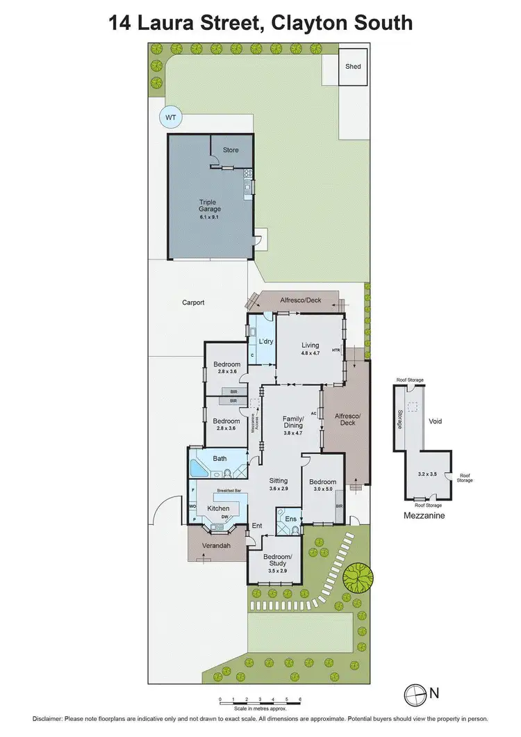 Floorplan of Homely house listing, 14 Laura Street, Clayton South VIC 3169