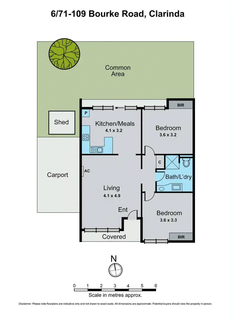 Floorplan of Homely unit listing, 6/71-109 Bourke Road, Clarinda VIC 3169