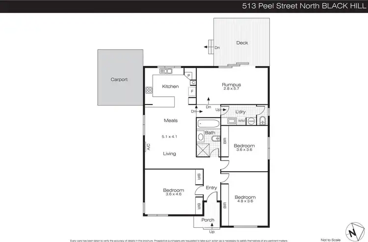 Floorplan of Homely house listing, 513 Peel Street, Black Hill VIC 3350
