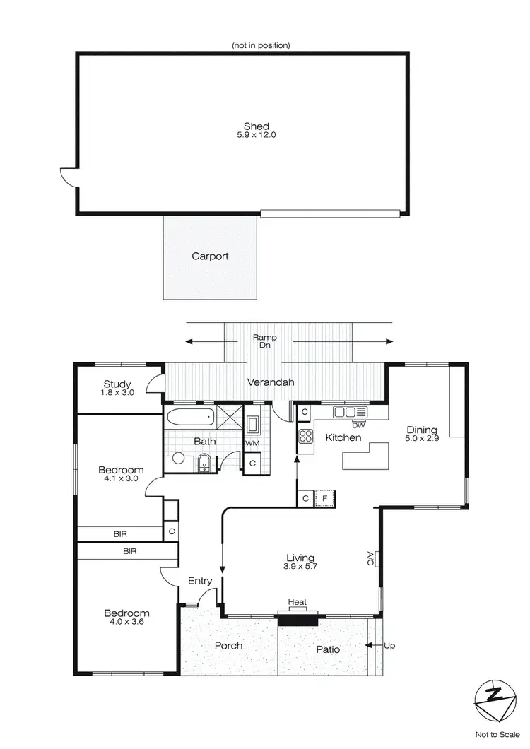 Floorplan of Homely house listing, 405 Sebastopol Street, Redan VIC 3350