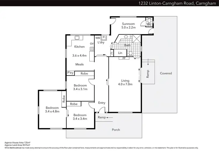 Floorplan of Homely house listing, 1232 Linton-Carngham Road, Carngham VIC 3351