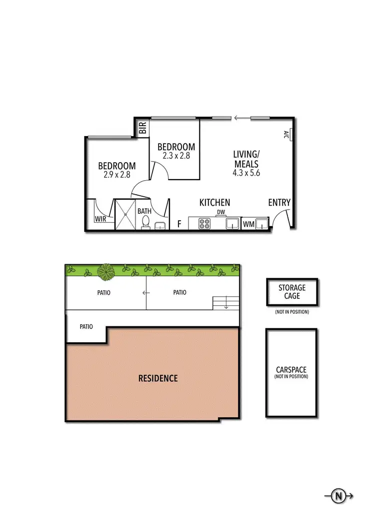Floorplan of Homely apartment listing, 4/651 Moreland Road, Pascoe Vale South VIC 3044