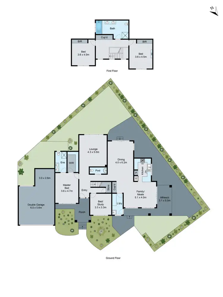 Floorplan of Homely townhouse listing, 2/14 Russell Crescent, Mount Waverley VIC 3149