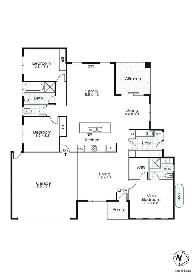 Floorplan of Homely house listing, 54 Learmonth Street, Alfredton VIC 3350