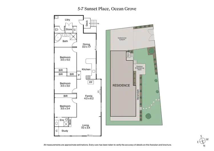 Floorplan of Homely house listing, 5-7 Sunset Place, Ocean Grove VIC 3226