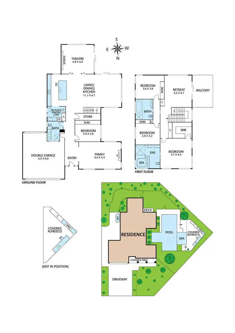 Floorplan of Homely house listing, 9 Hideaway Turn, Macleod VIC 3085